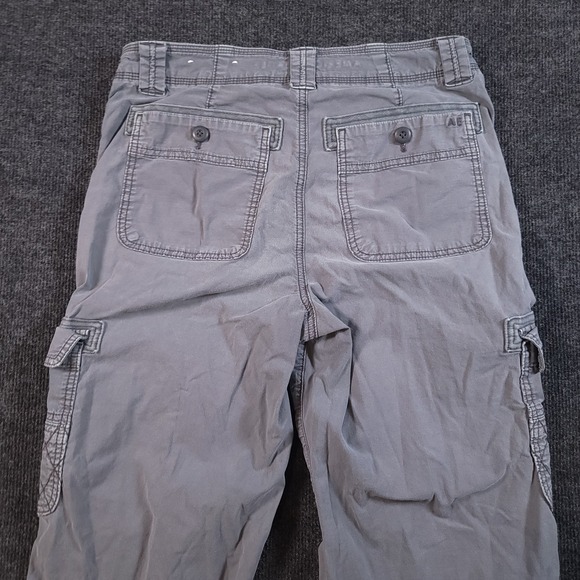 American Eagle Womens Pants‎ 6 Grey Cargo Baggy Jogger Y2K Skater Stretch - Picture 13 of 13